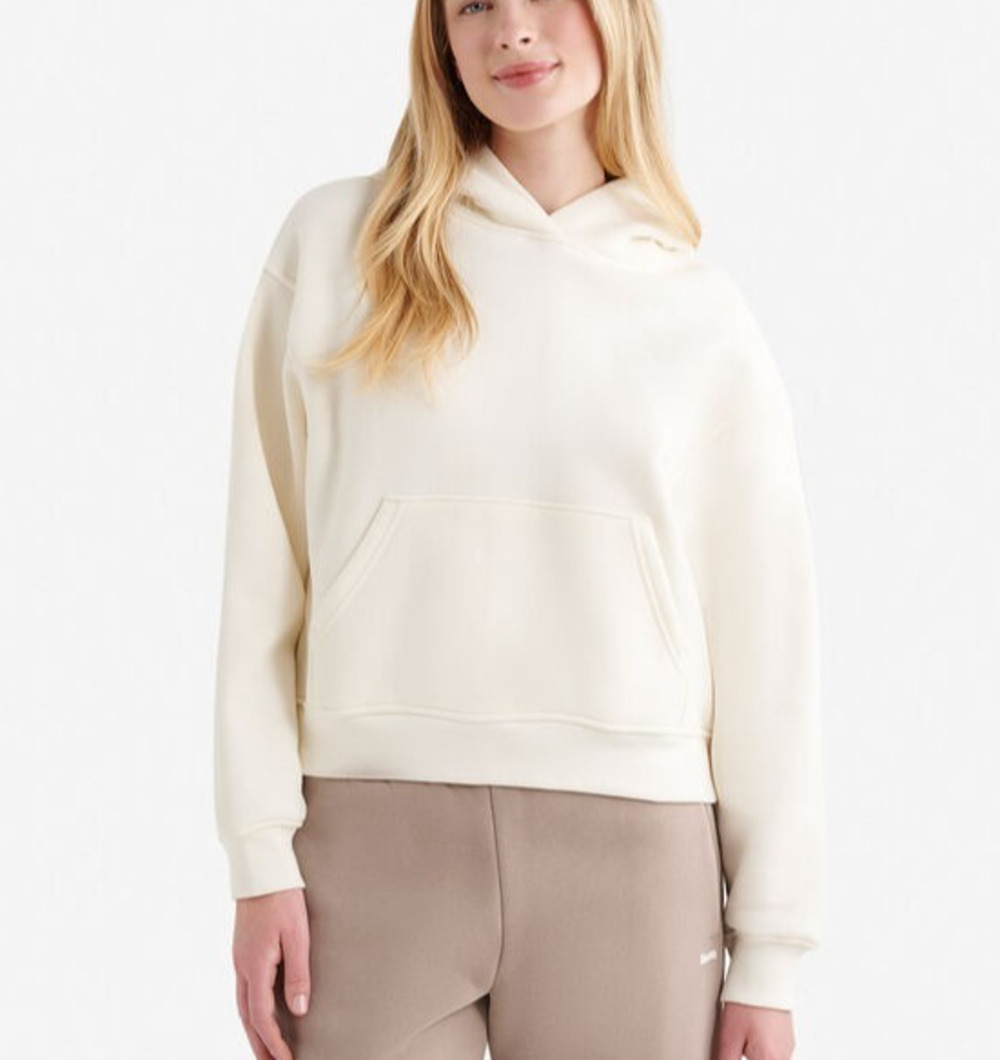 Roots Cloud Raglan Hoodie Womens Y2K preppy ivory Size XS A011015